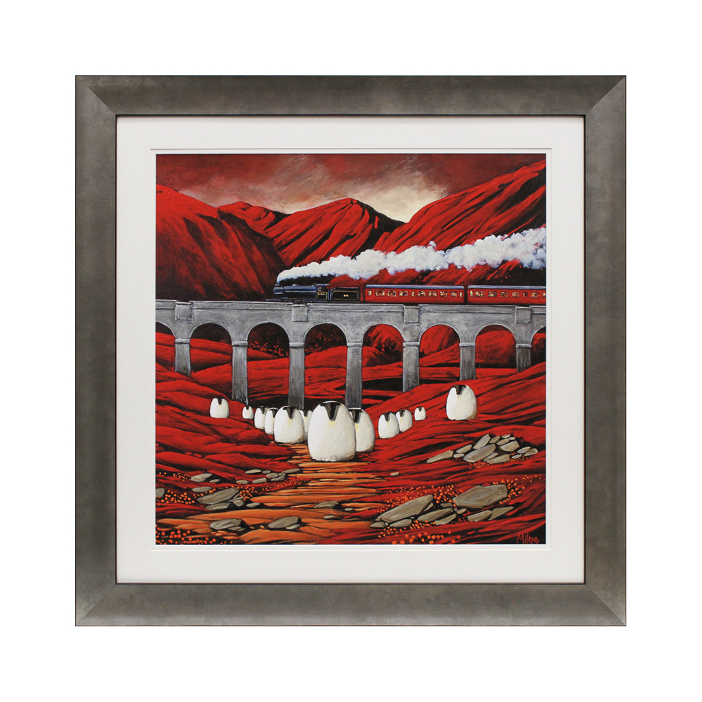 Trainspotters I 93x93cm