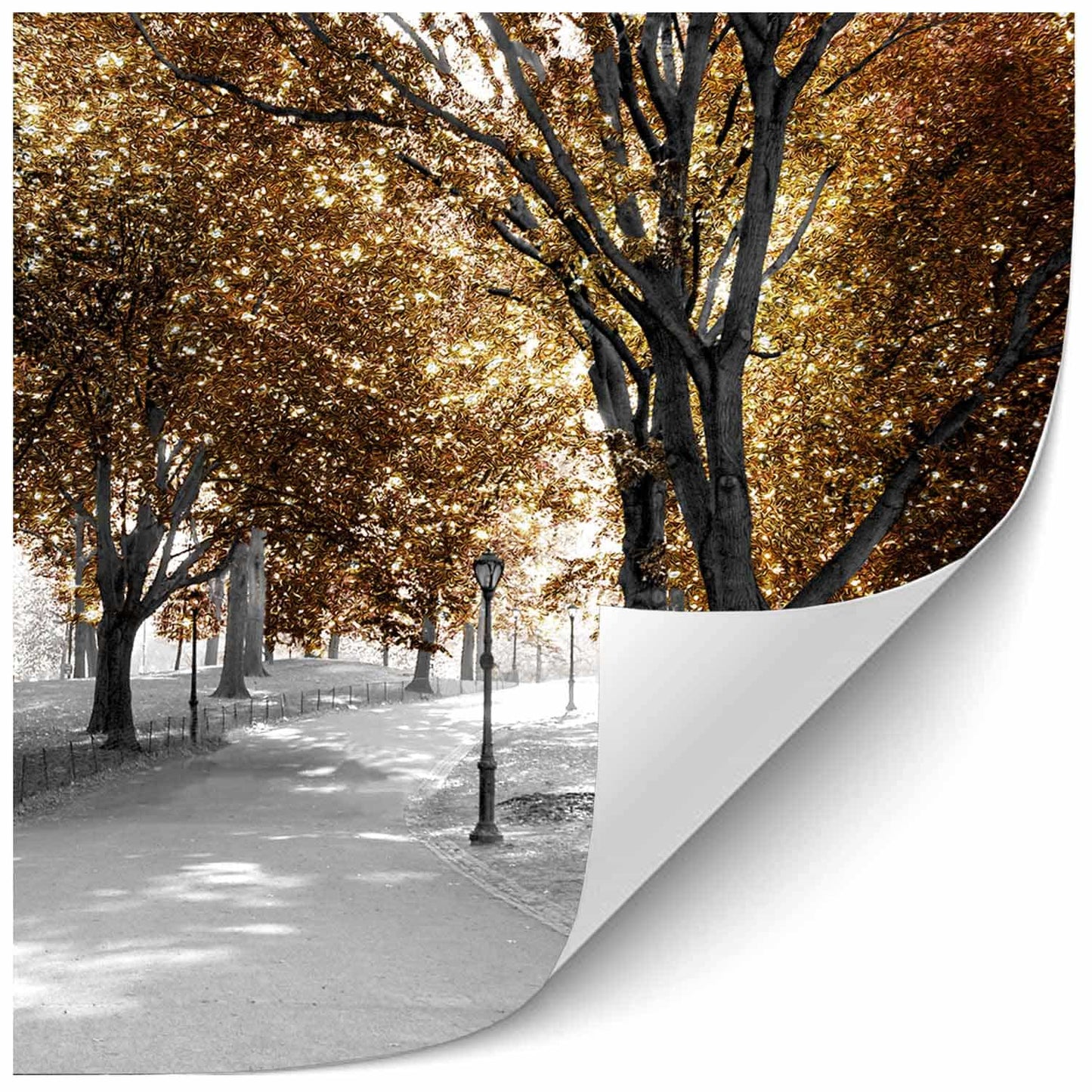 Path Gold Painting Print