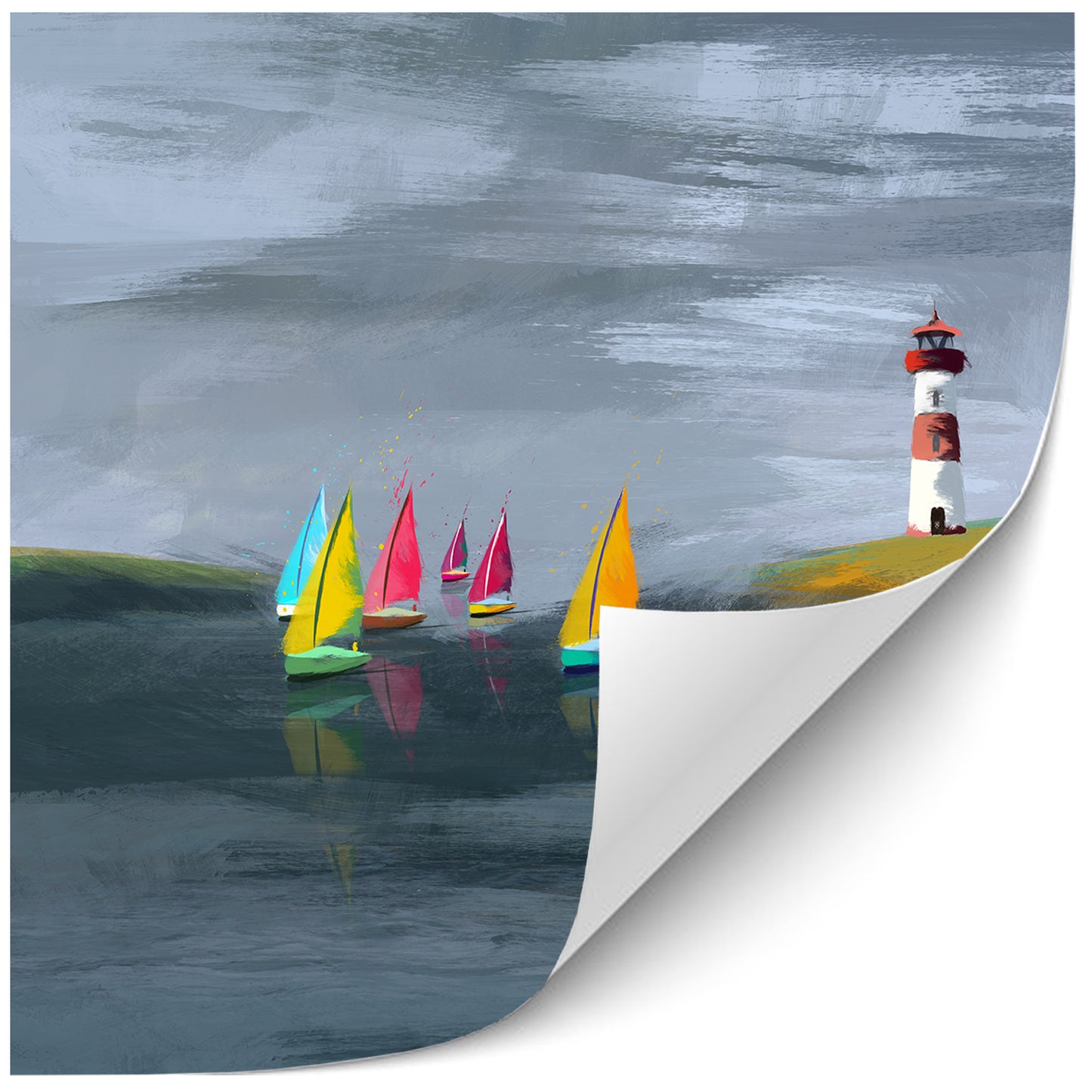 Lighthouse Painting Print