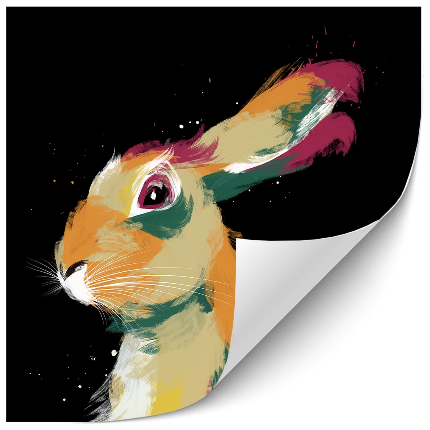 Hare 2 Painting Print