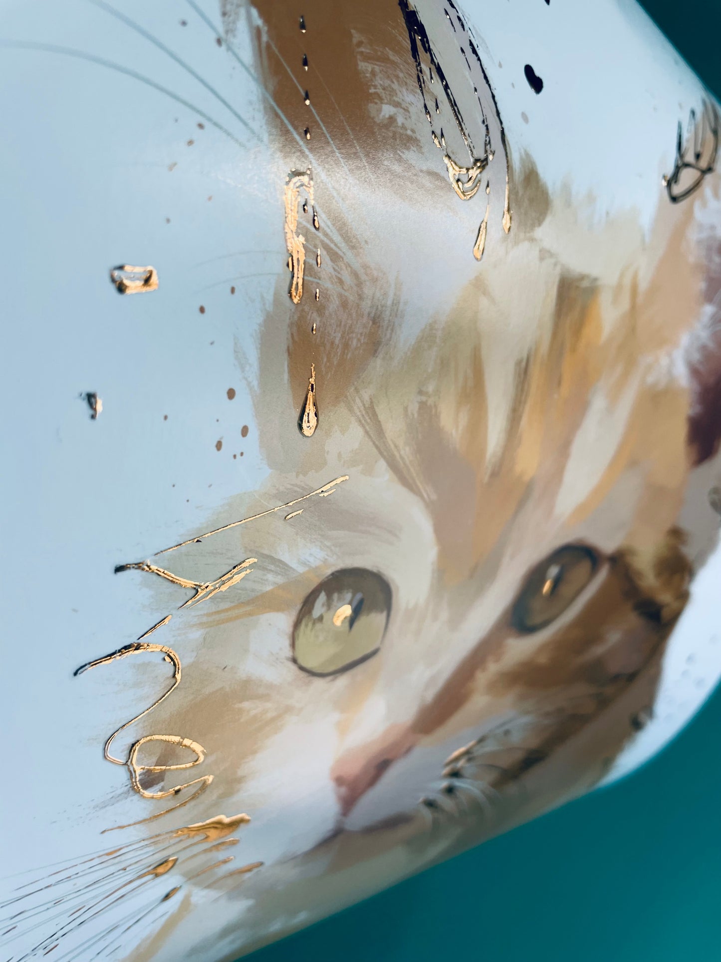 Cat Ginger Painting Print