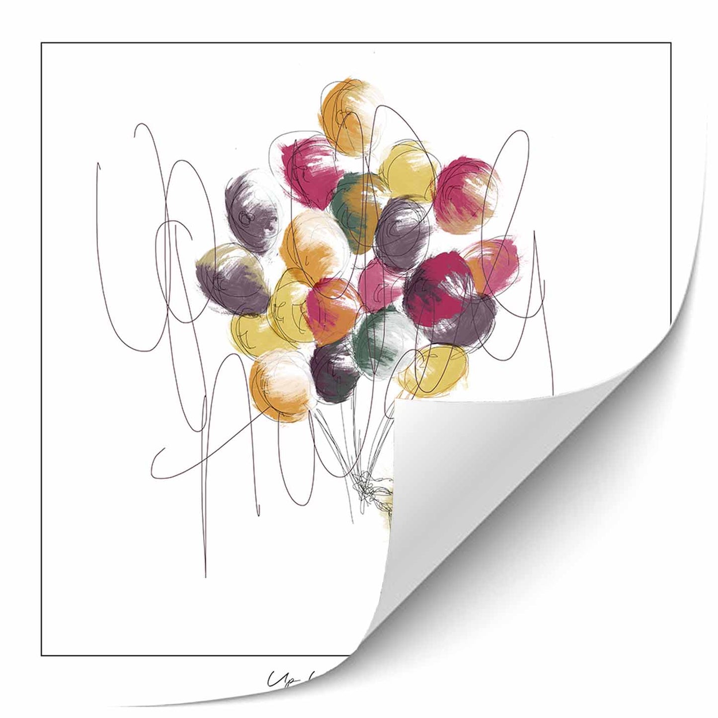 Up Up and Away - Limited Edition Balloon Print