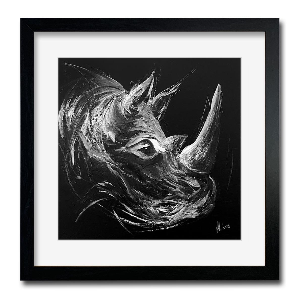 Rhino-I Eclipse Print Wall Art Framed