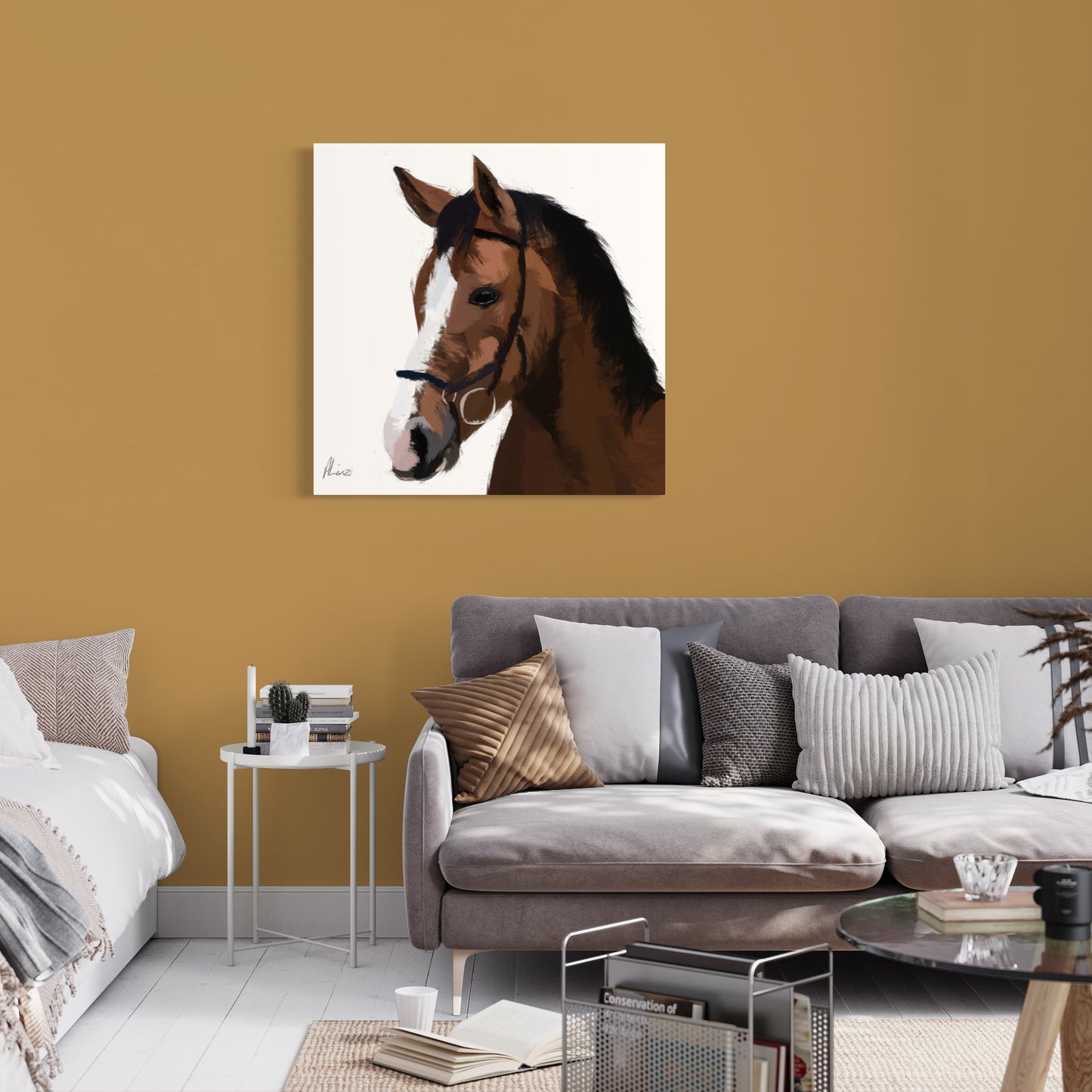 Horse Painting Print on Canvas