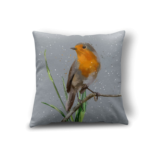 Robin Cushion Blue 45 x 45cm Luxury Faux Suede