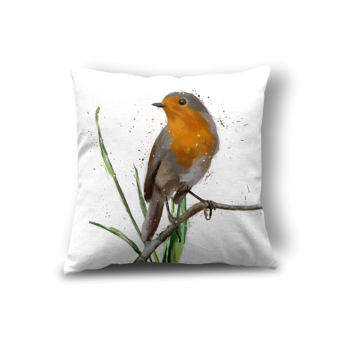 Robin Cushion White 45 x 45cm Luxury Faux Suede