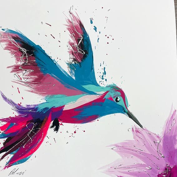 Hummingbird painting deals