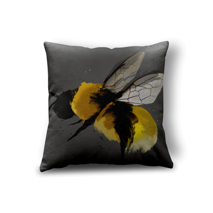 Bee 2 Grey Cushion by Aimee Linzi