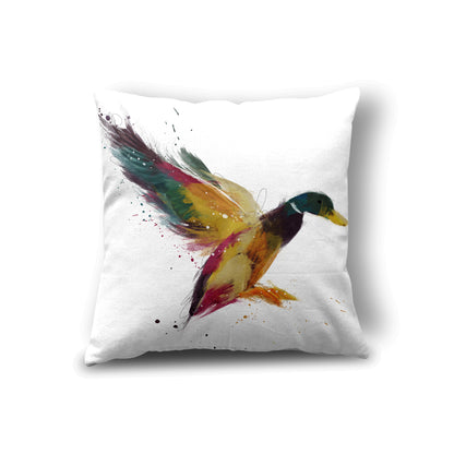 Colourful Duck Cushion 45 x 45cm Luxury Faux Suede