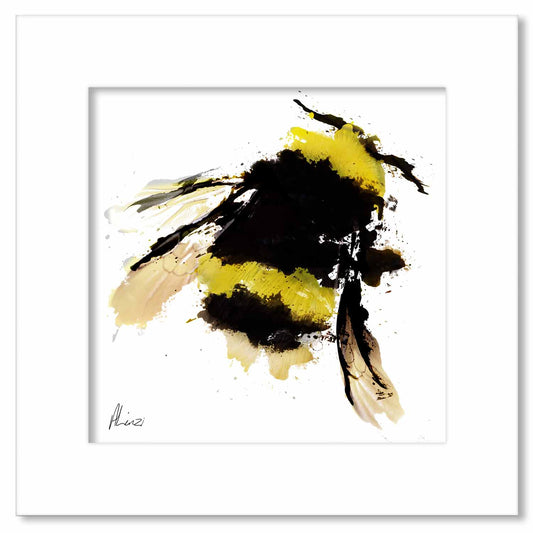 Scruffy Bee 1 Painting Print