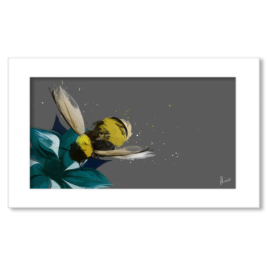 Bee Flight Painting Print  Landscape