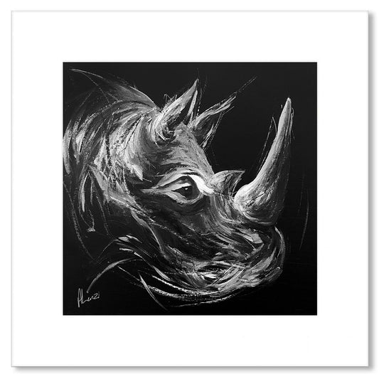 Rhino-I Eclipse Painting Print