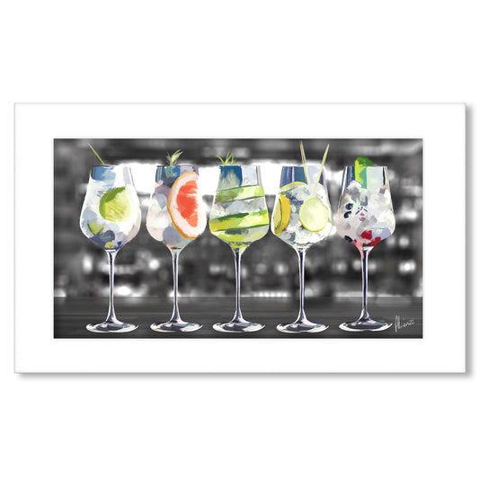 Gin Bar Painting Print  Landscape