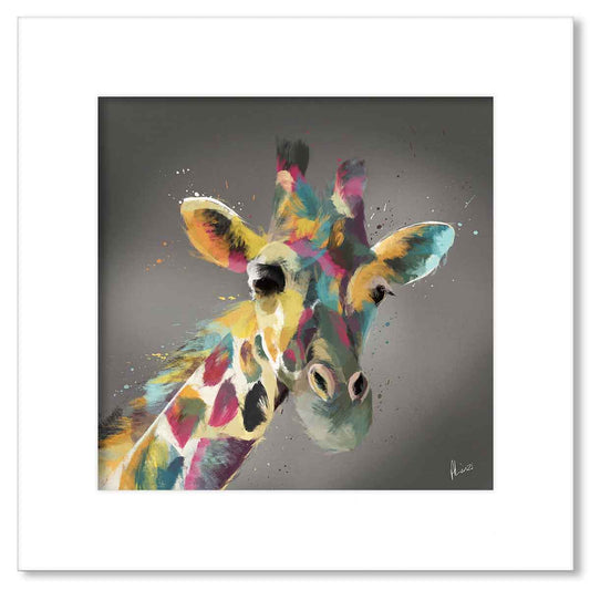 Giraffe Painting Print