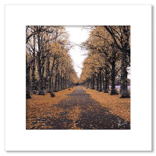 Trees Gold Painting Print