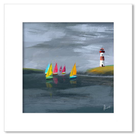 Lighthouse Painting Print