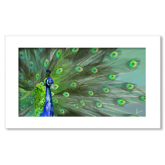 Peacock Print Landscape