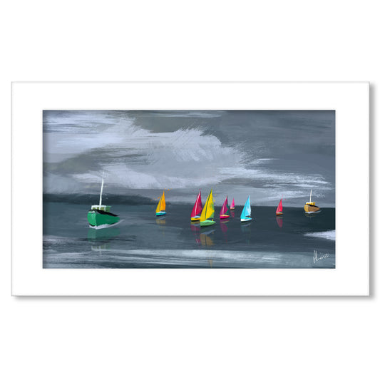 Sailing Painting Print  Landscape
