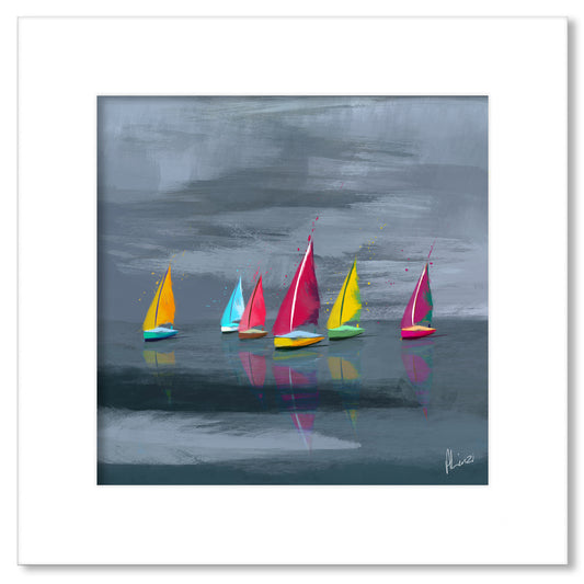 Sailing Painting Print