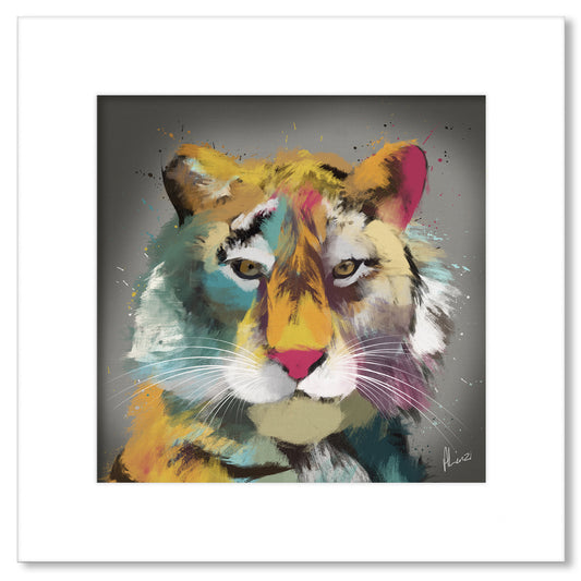 Tiger Multi Painting Print