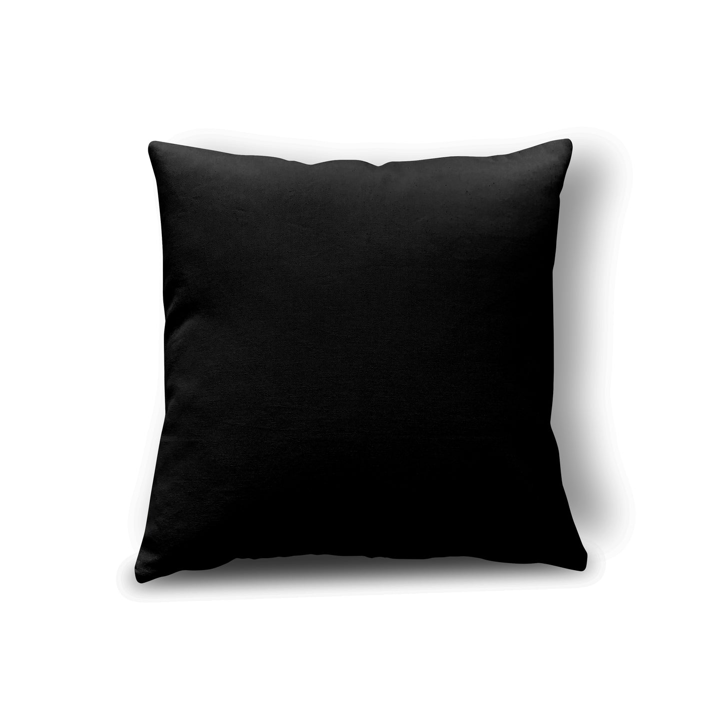 Cat Black Cushion 45 x 45cm Luxury Faux Suede