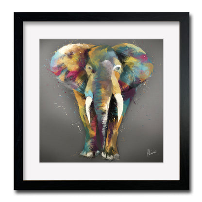 Abstract Elephant Painting- Liquid Foil Art by Aimee Linzi