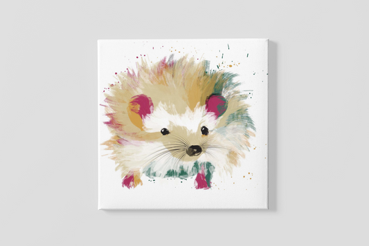 Hedgehog Painting Print on Canvas