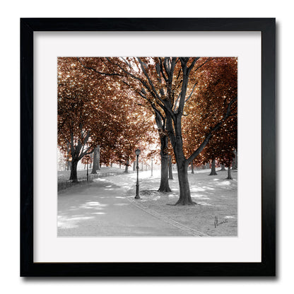 Path Bronze Painting Print Framed