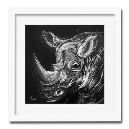 Rhino-II Eclipse Print Wall Art Framed