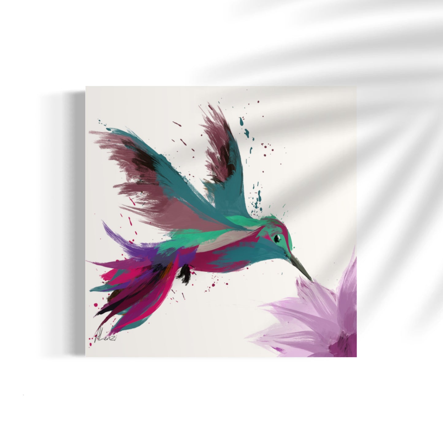 Hummingbird 2 Painting Print on Canvas