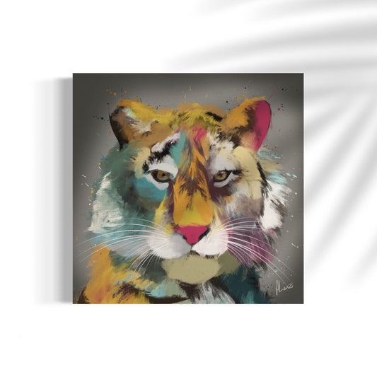 Tiger Multi Painting Print on Canvas