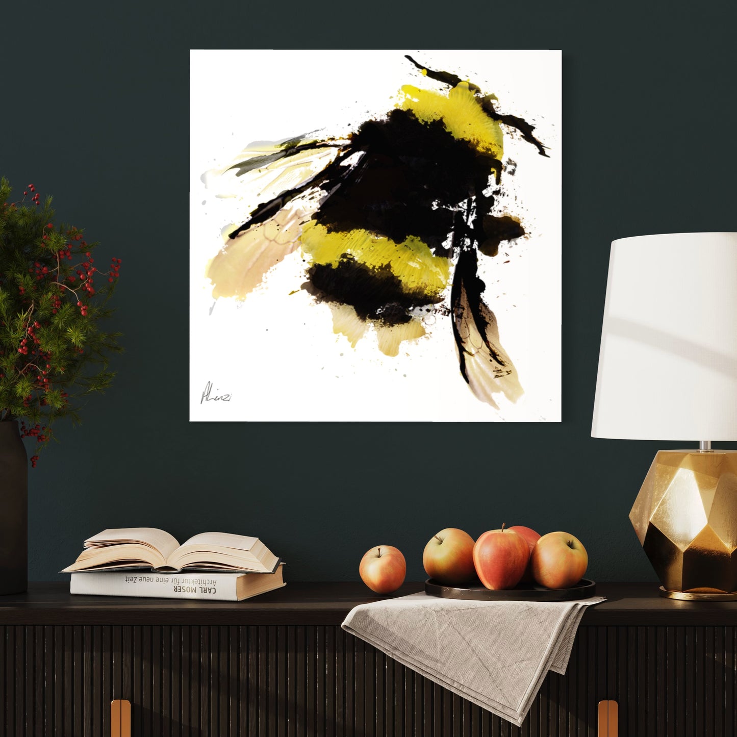 Bumblebee Picture on Canvas by Aimee Linzi