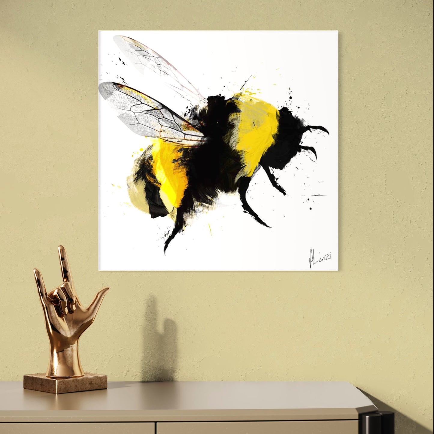 Bumblebee 3 Canvas Print designed by Aimee Linzi